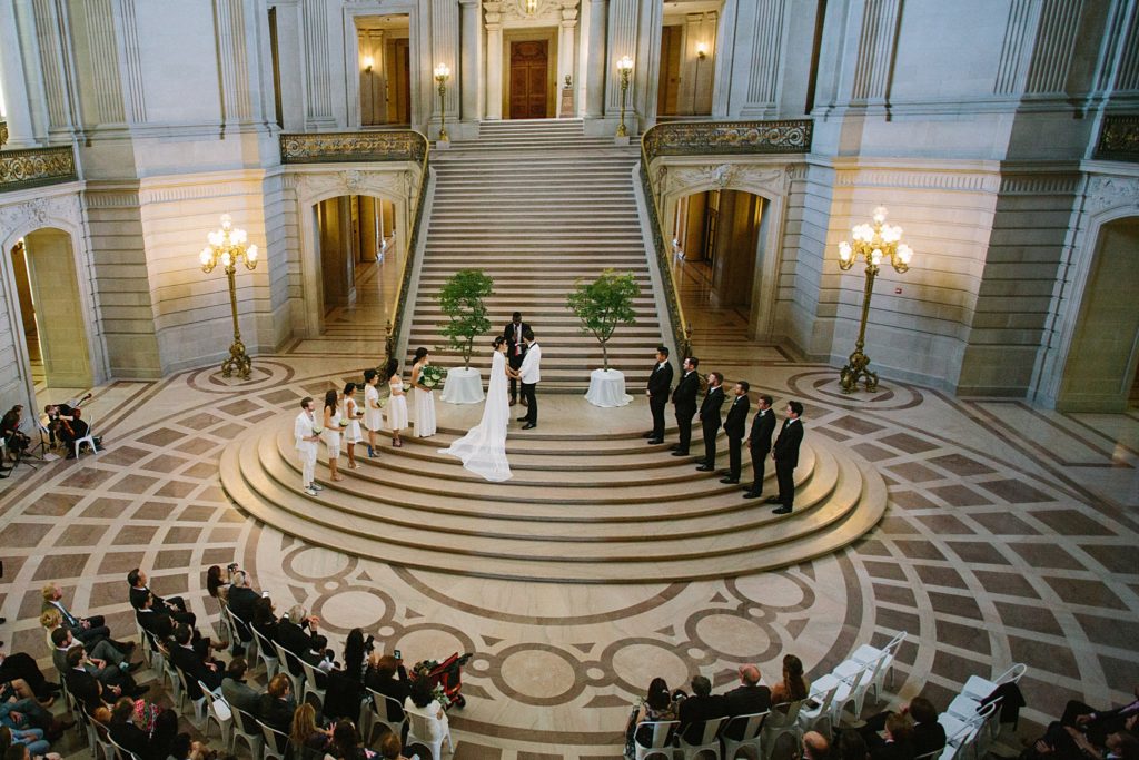 San Francisco City Hall War Memorial Green Room Wedding